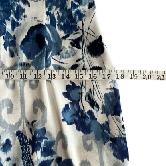 Connected Sheath Floral Knee Length Dress Size 8 Watercolor Print Classy Chic - Picture 8 of 8